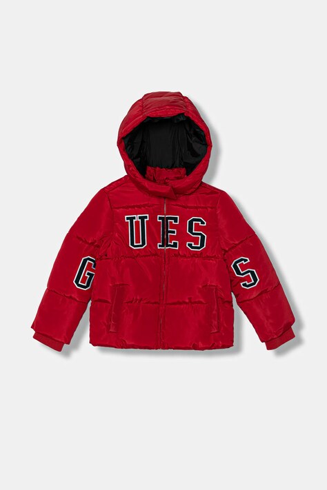 Guess kurtka dziecięca kolor czerwony N5BL01 WB240