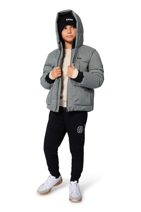 BOSS giacca per bambini colore grigio J52394