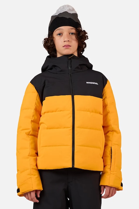 Detská lyžiarska bunda Rossignol SIZ QUILTED žltá farba, RLOYJ02