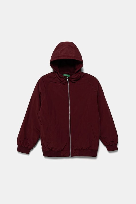 United Colors of Benetton geacă copii culoarea bordo, 2IGGCN06J