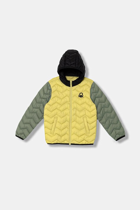 Дитяча куртка United Colors of Benetton колір жовтий 2TWDCN04V