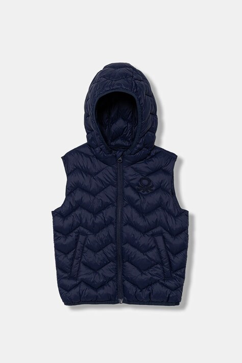 United Colors of Benetton vestă copii culoarea bleumarin, 2TWDGJ00G