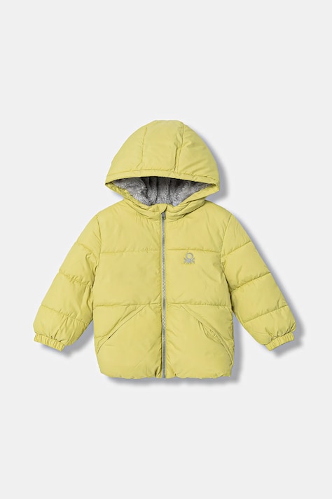 Dječja jakna United Colors of Benetton boja: zelena, 2WU0GN035