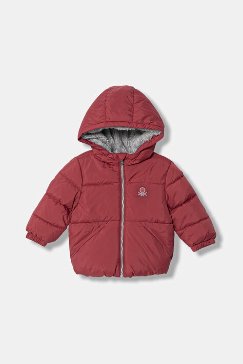 Παιδικό μπουφάν United Colors of Benetton χρώμα: κόκκινο, 2WU0GN035