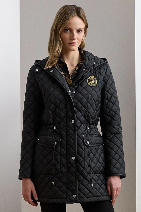 Μπουφάν Lauren Ralph Lauren χρώμα: μαύρο, 297979534