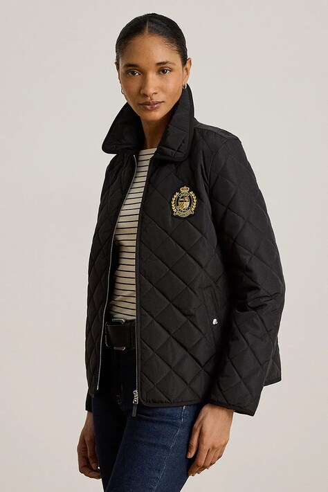 Lauren Ralph Lauren kurtka pikowana damska czarna 297979539