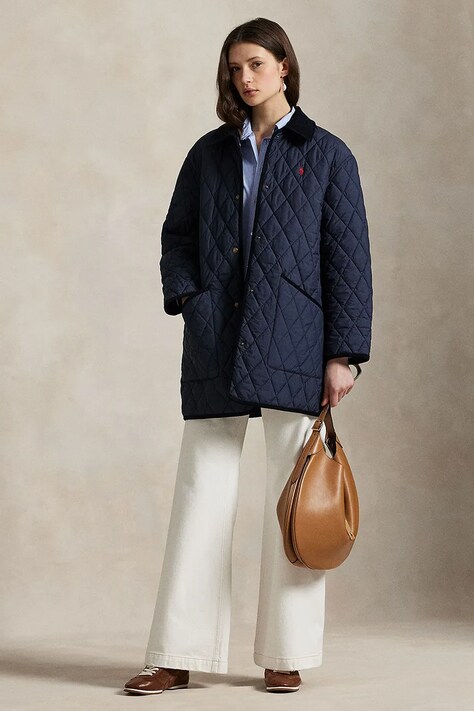 Jakna Polo Ralph Lauren mornarsko modra barva, 211971180