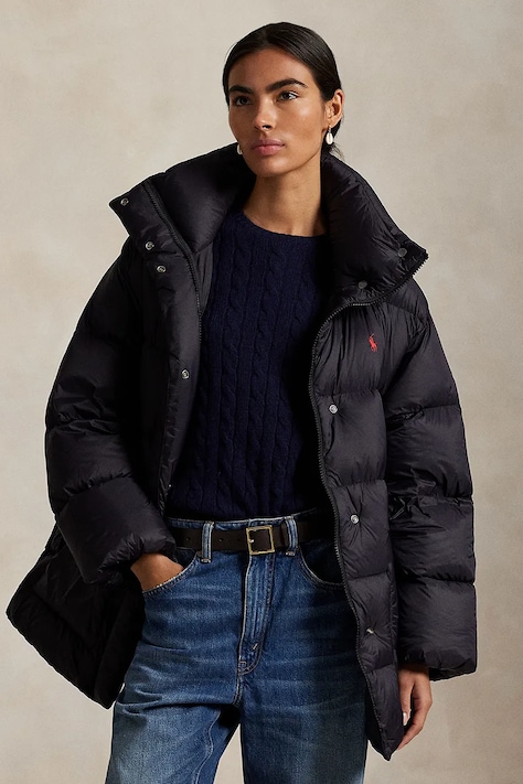 Polo Ralph Lauren páperová bunda dámska čierna 211971186