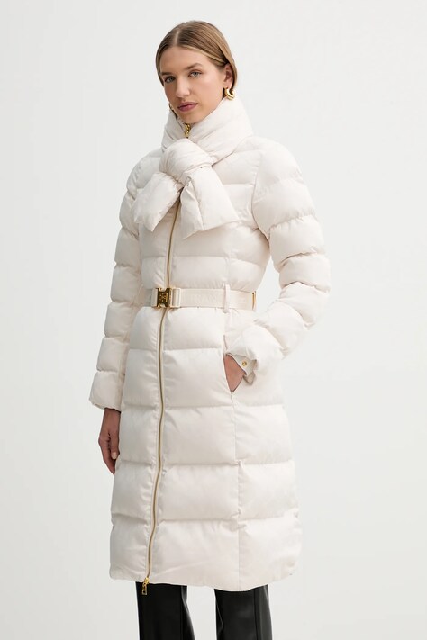 Куртка Elisabetta Franchi цвет бежевый зимняя PI84D56E2