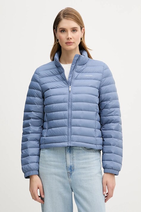 Пуховая куртка Calvin Klein цвет синий демисезонная LV044C513G
