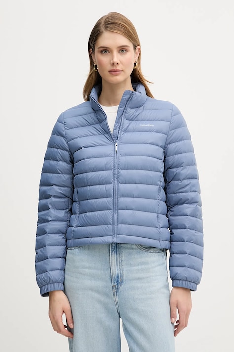 Пуховая куртка Calvin Klein цвет синий демисезонная LV044C513G