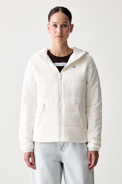 Tommy Jeans prešita jakna ženska bež DW0DW20959
