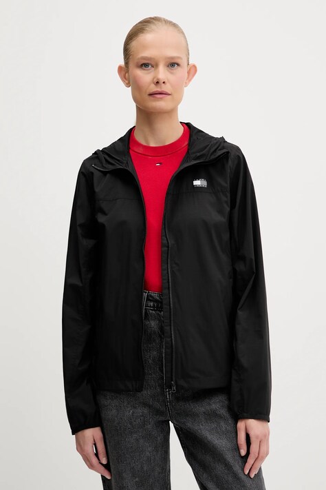 Tommy Jeans geacă culoarea negru, de tranziție, DW0DW21188