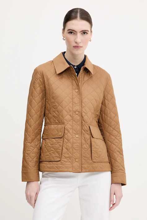 Tommy Hilfiger geacă culoarea maro, de tranzitie, WW0WW45641