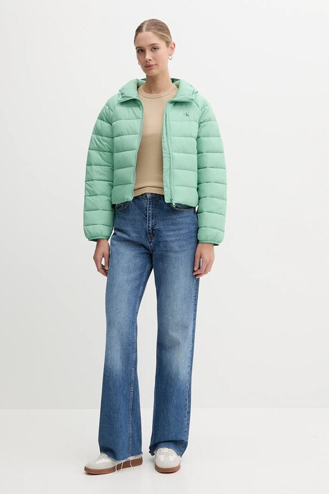Куртка Calvin Klein Jeans цвет зелёный переходная LV047C510G