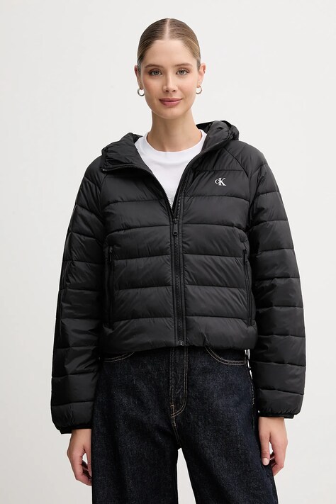 Куртка Calvin Klein Jeans колір чорний демісезонна LV047C510G