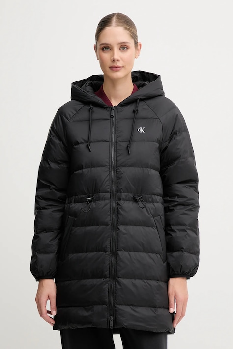 Calvin Klein Jeans kurtka kolor czarny przejściowa LV047C523G