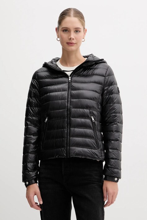Пухова куртка Tommy Hilfiger колір чорний демісезонна WW0WW46788