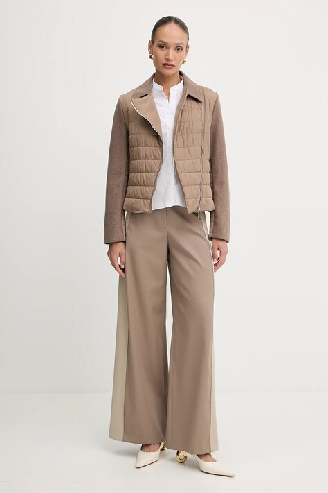 Куртка з домішкою вовни BOSS Poshua — AW25-KUD054, коричневий — фото 2