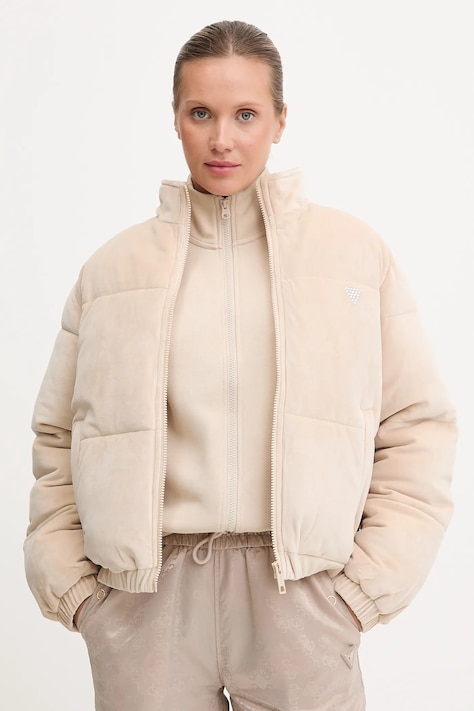 Guess rövid kabát COUTURE bézs, téli, V4BL03 K0232
