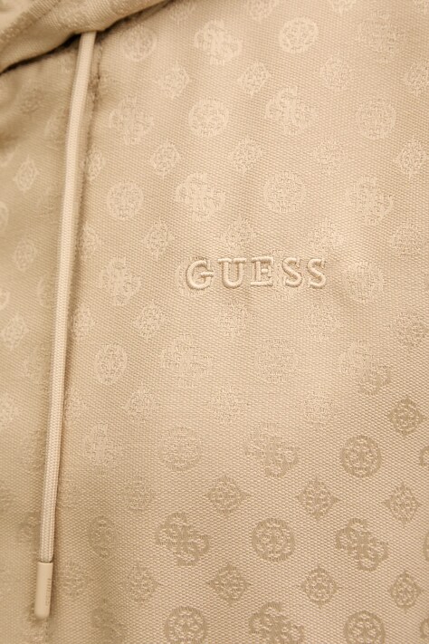 Guess kurtka PEONY kolor beżowy przejściowa V5YL02 WH492