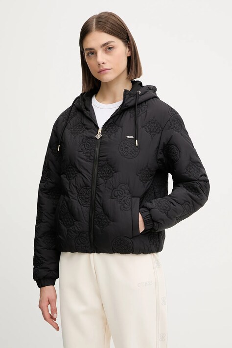 Guess kurtka IVY kolor czarny V5YL03 WHEB2