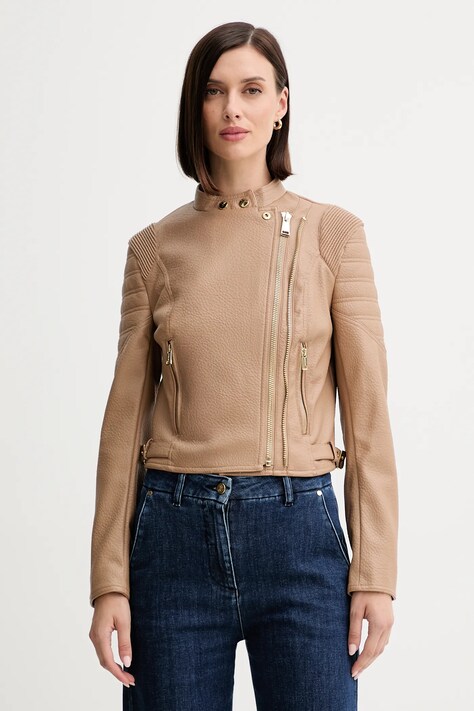 Guess geacă ramones JEANNINE culoarea bej, de tranzitie, W5YL19 WHDS0