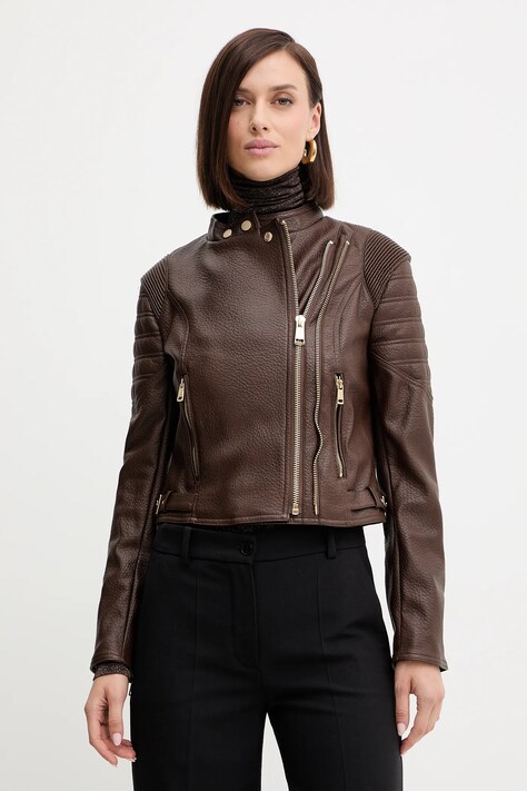 Куртка Guess JEANNINE цвет коричневый демисезонная W5YL19 WHDS0