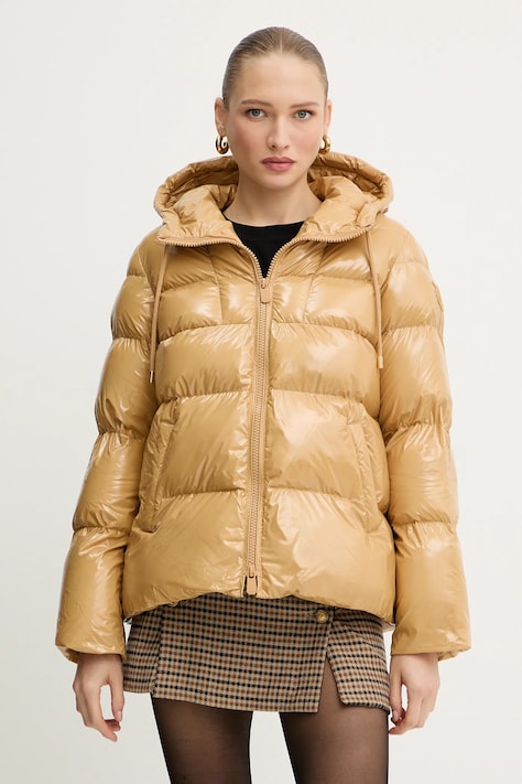 Bunda Pinko béžová farba, zimná, 101597 A2P7