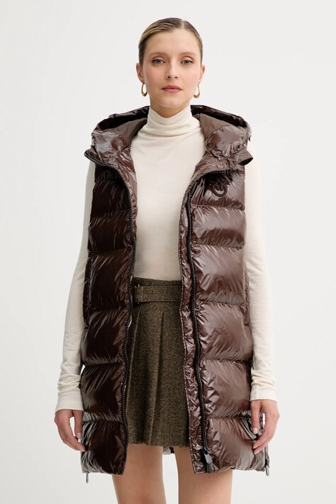 Pinko vestă culoarea maro, de iarnă, 103825 A2P7
