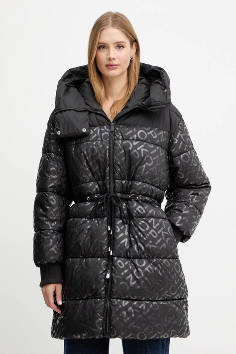 Pinko parka kolor czarny zimowa 105547 A2PY