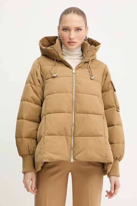 Pinko geacă culoarea verde, de iarnă, 105384 A2PE
