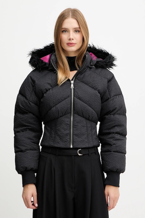 Versace Jeans Couture geacă culoarea negru, de iarnă, 79HAUD03 CQ15D