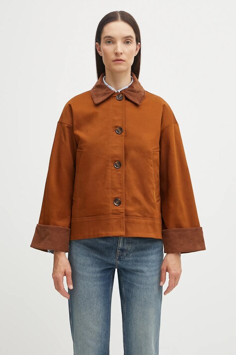 Barbour jacket ABBEY brown color LCA0362