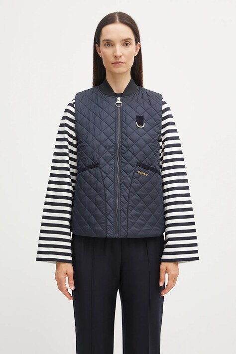Barbour vest ROSALIE navy blue color LGI0200