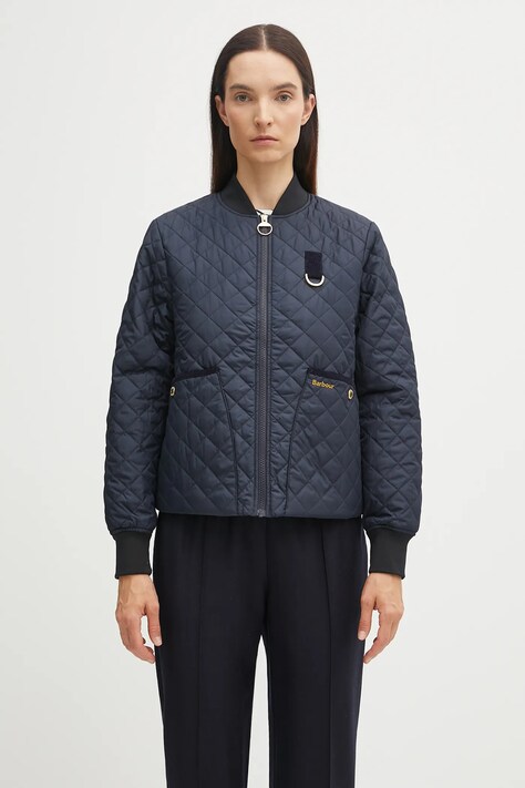 Barbour jacket REYNA navy blue color LQU1826