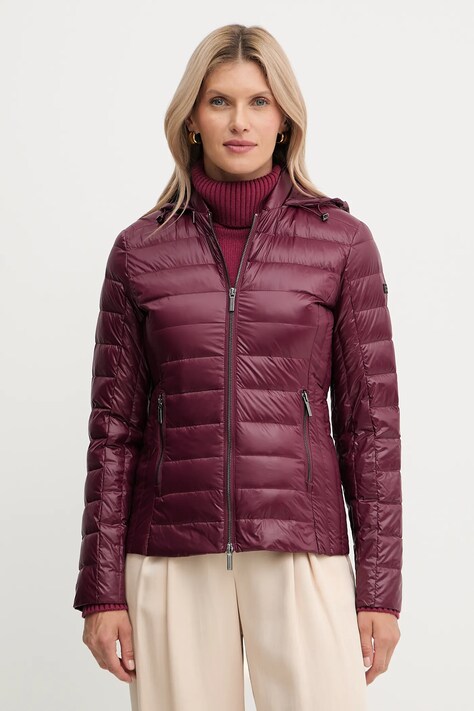 Armani Exchange kurtka puchowa kolor bordowy przejściowa XW001920 AF18757