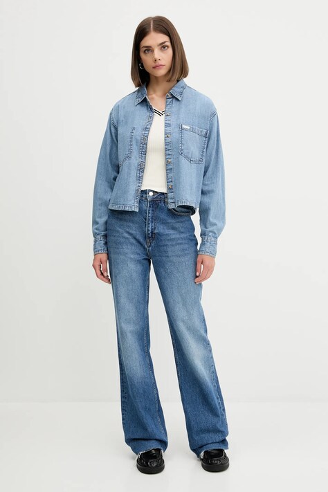 Джинсова сорочка Guess Jeans — AW25-KUD0AC, блакитний — фото 2