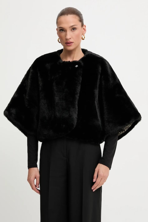Παλτό Blugirl Blumarine χρώμα: μαύρο, PF5006.T0300