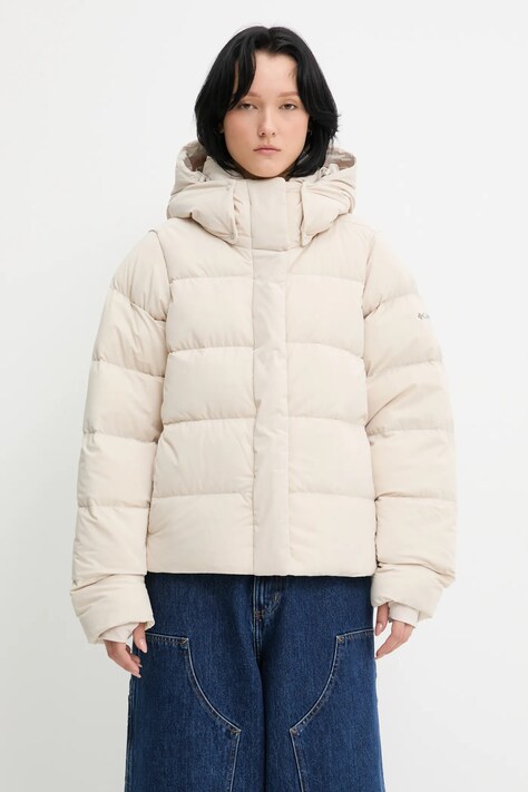 Columbia geacă de puf Amaze Puff culoarea bej, de iarnă, 2133714