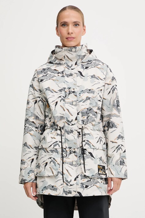 Columbia kurtka High Cascades Interchang kolor beżowy przejściowa oversize 2141501