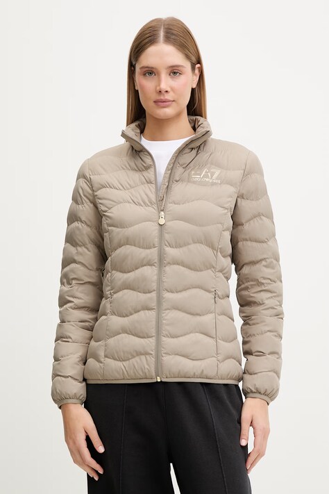 EA7 Emporio Armani kurtka przejściowa damska beżowa TNF8Z.8NTB21
