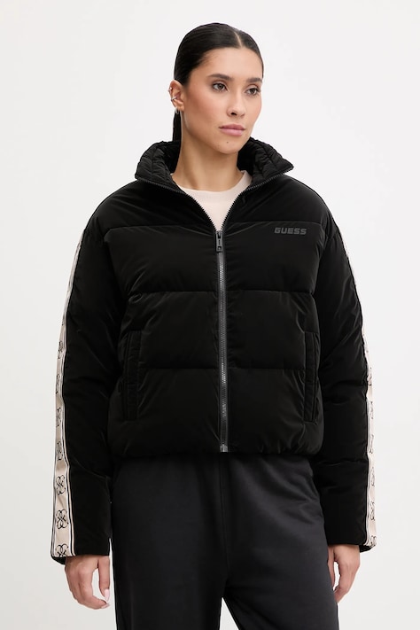 Jakna Guess črna barva, V5BL11 WGYC2