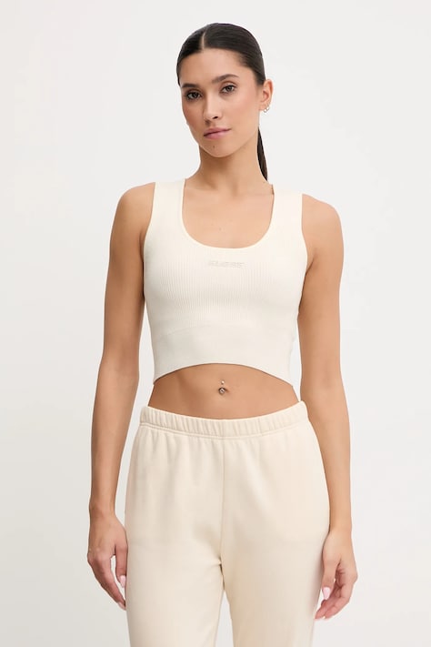 Guess top z domieszką wełny FLAMINIA damski kolor beżowy V5BP05 Z3JD2