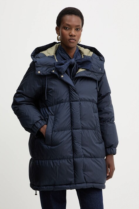 Weekend Max Mara geacă cu două fețe ANFORA culoarea bleumarin, 2525496062600