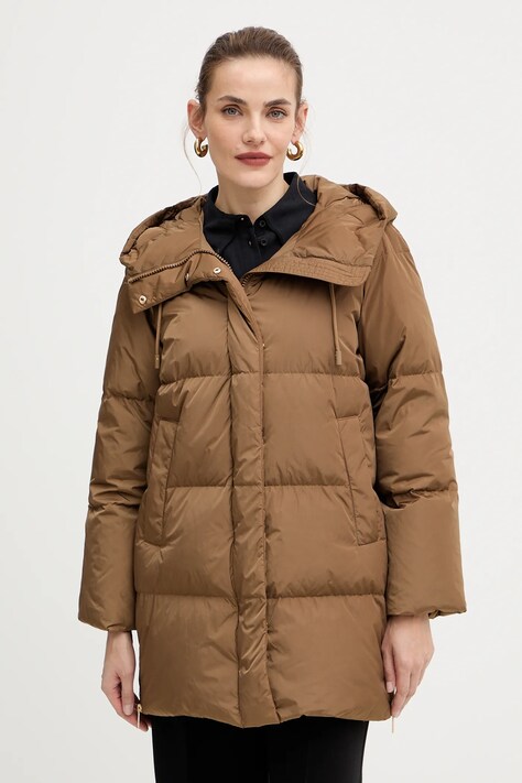 Weekend Max Mara geacă de puf NEWBEMBO culoarea maro, de iarnă, 2525496072600
