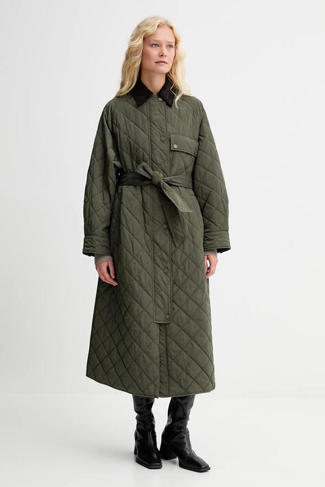 Weekend Max Mara geacă COCCOLE culoarea verde, de tranziție, oversize, 2525496092600