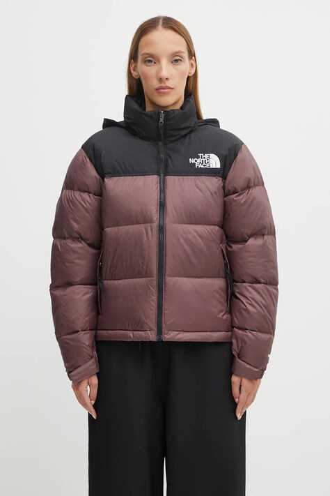 The North Face kurtka puchowa 1996 Retro Nuptse kolor brązowy zimowa NF0A3XEOCAI1