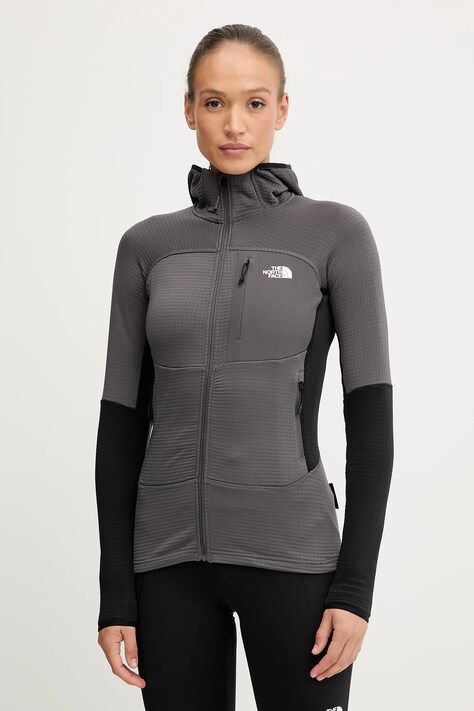 The North Face jachetă de exterior Polartec Powergrid Stormgap culoarea gri, de tranziție, NF0A8E0VWUO1