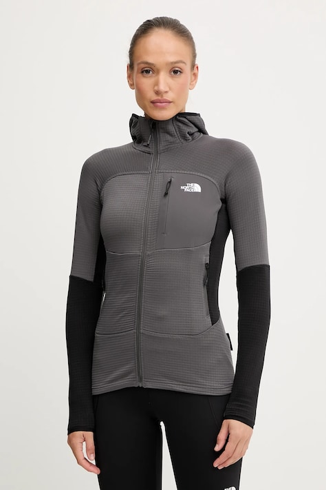 The North Face giacca da esterno Polartec Powergrid Stormgap colore grigio  NF0A8E0VWUO1